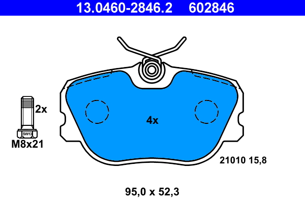 Remblokset ATE 13.0460-2846.2