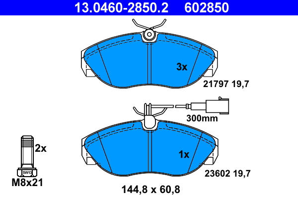 Remblokset ATE 13.0460-2850.2