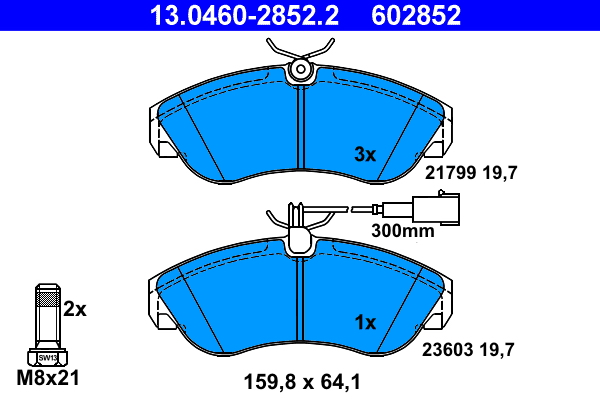 Remblokset ATE 13.0460-2852.2