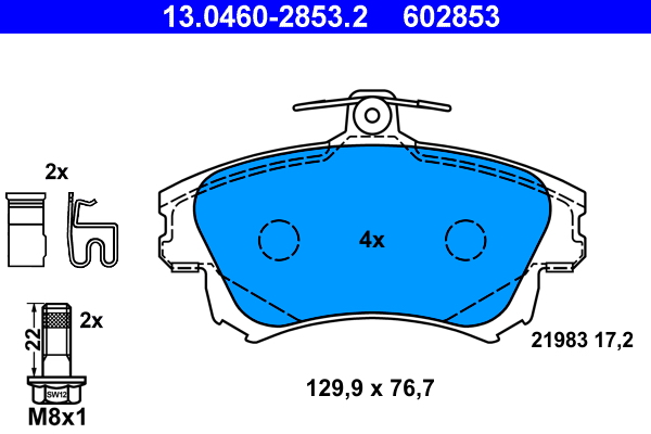 Remblokset ATE 13.0460-2853.2