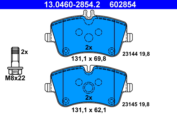 Remblokset ATE 13.0460-2854.2