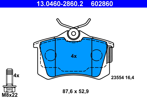 Remblokset ATE 13.0460-2860.2