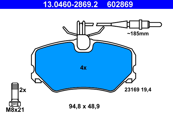 Remblokset ATE 13.0460-2869.2