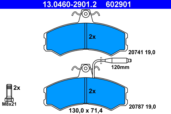 Remblokset ATE 13.0460-2901.2