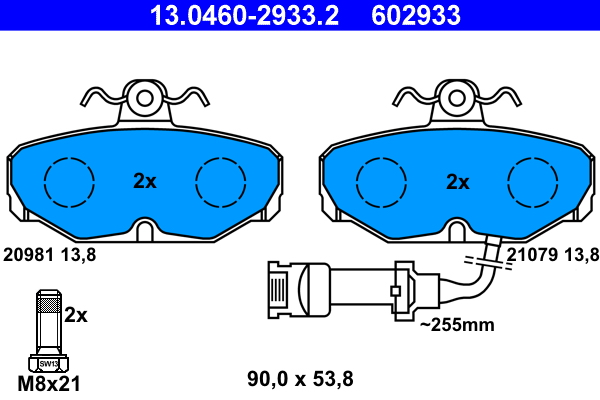 Remblokset ATE 13.0460-2933.2