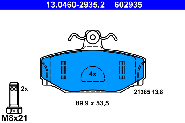 Remblokset ATE 13.0460-2935.2