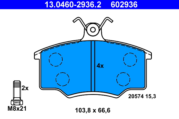 Remblokset ATE 13.0460-2936.2