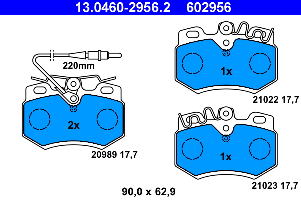 Remblokset ATE 13.0460-2956.2