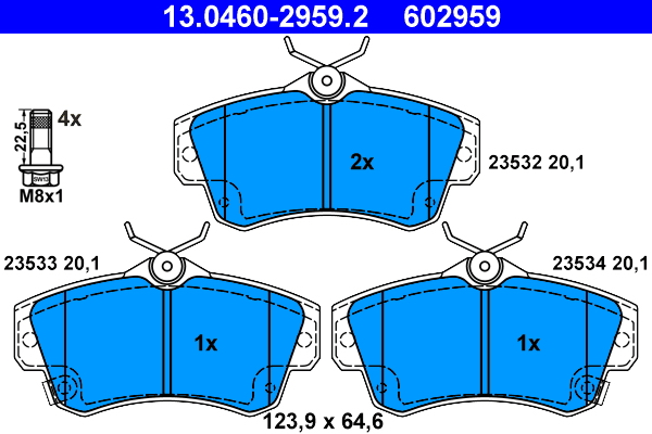 Remblokset ATE 13.0460-2959.2