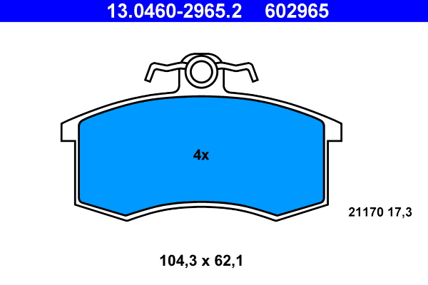 Remblokset ATE 13.0460-2965.2