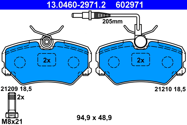 Remblokset ATE 13.0460-2971.2