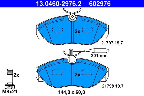 Remblokset ATE 13.0460-2976.2