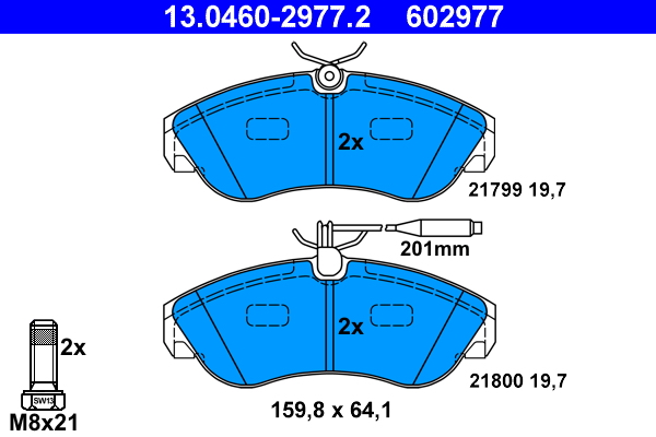 Remblokset ATE 13.0460-2977.2