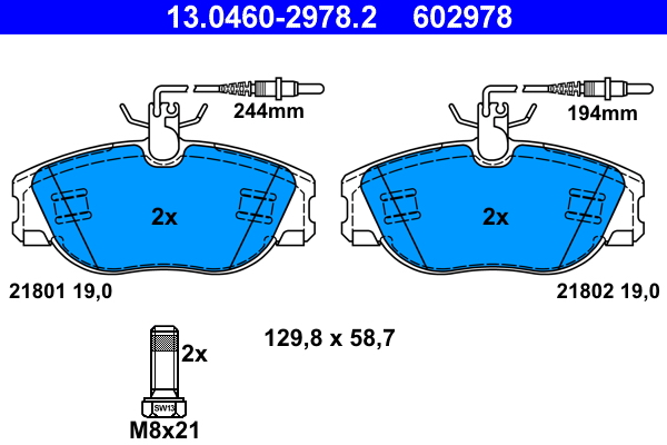 Remblokset ATE 13.0460-2978.2