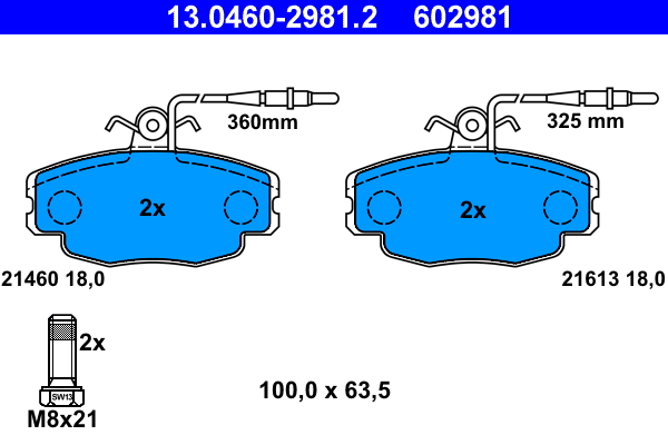 Remblokset ATE 13.0460-2981.2