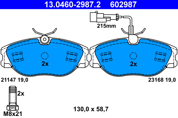 Remblokset ATE 13.0460-2987.2