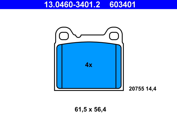 Remblokset ATE 13.0460-3401.2