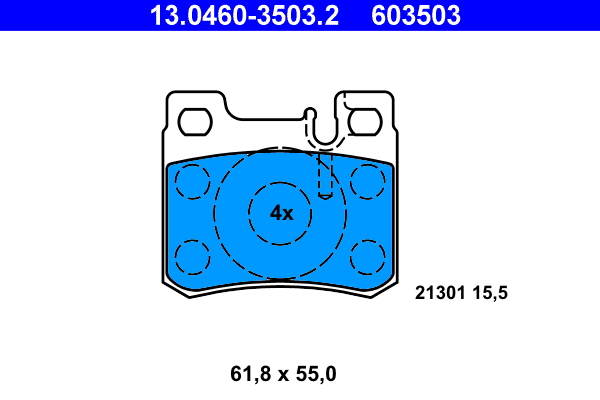 Remblokset ATE 13.0460-3503.2