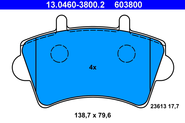 Remblokset ATE 13.0460-3800.2