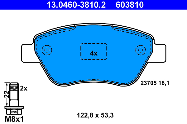 Remblokset ATE 13.0460-3810.2