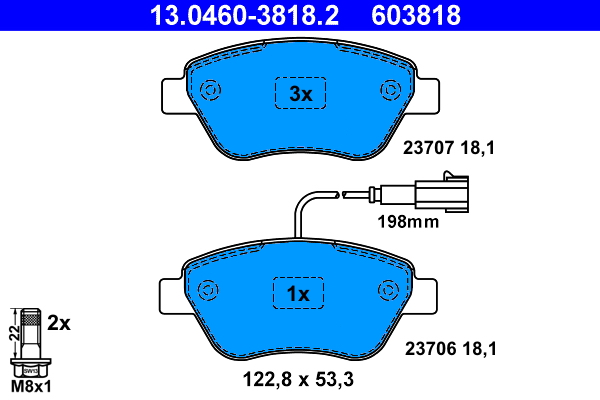 Remblokset ATE 13.0460-3818.2