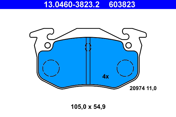 Remblokset ATE 13.0460-3823.2