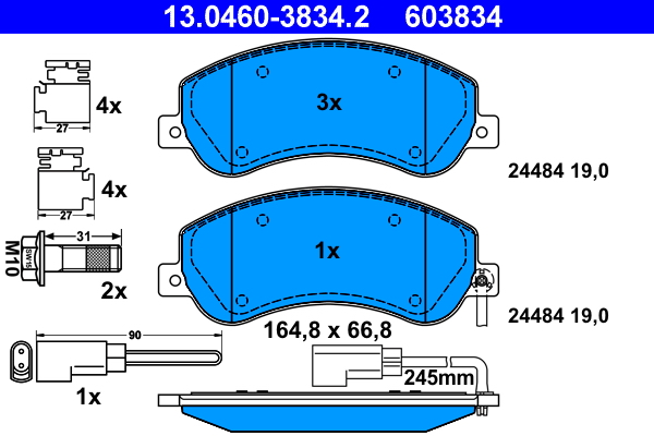 Remblokset ATE 13.0460-3834.2