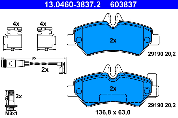 Remblokset ATE 13.0460-3837.2