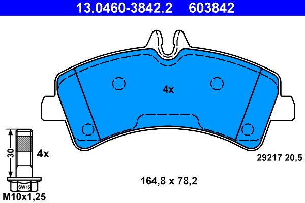 Remblokset ATE 13.0460-3842.2