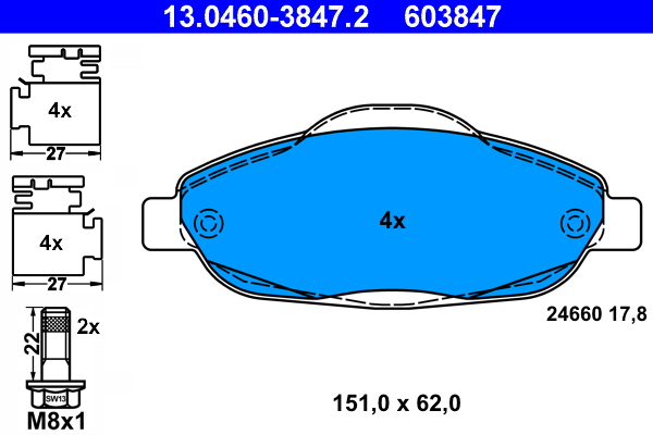 Remblokset ATE 13.0460-3847.2