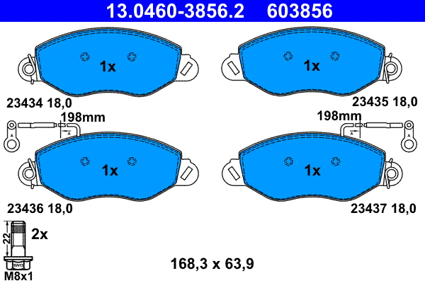 Remblokset ATE 13.0460-3856.2