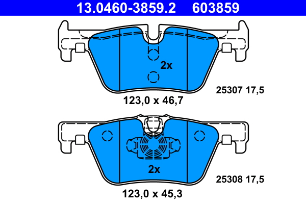 Remblokset ATE 13.0460-3859.2