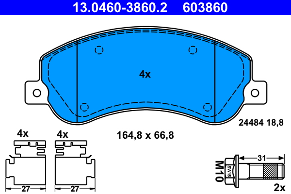 Remblokset ATE 13.0460-3860.2