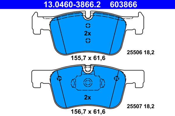 Remblokset ATE 13.0460-3866.2