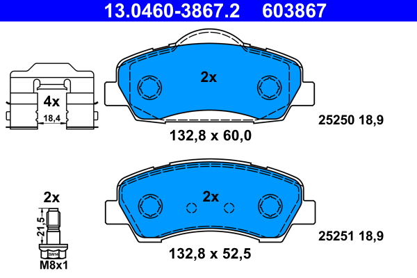 Remblokset ATE 13.0460-3867.2