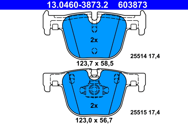 Remblokset ATE 13.0460-3873.2