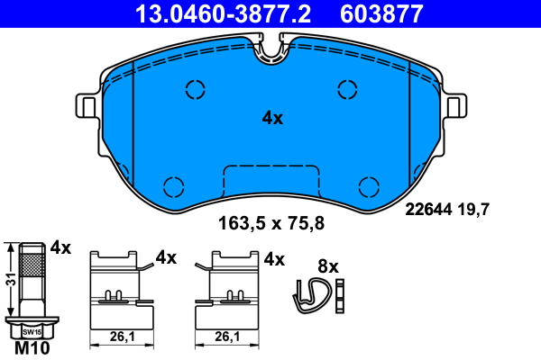 Remblokset ATE 13.0460-3877.2