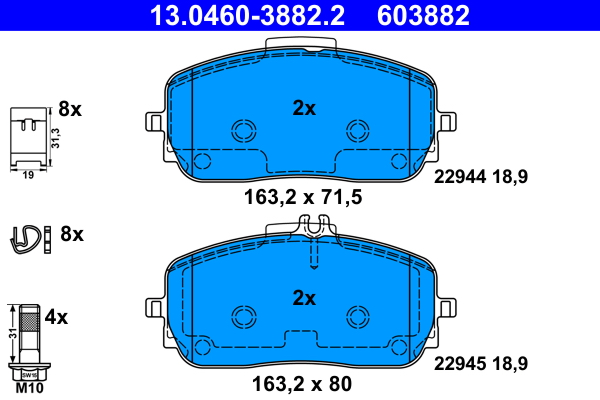 Remblokset ATE 13.0460-3882.2