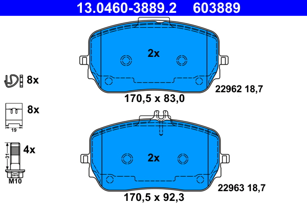 Remblokset ATE 13.0460-3889.2