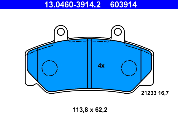 Remblokset ATE 13.0460-3914.2