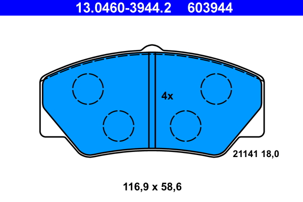 Remblokset ATE 13.0460-3944.2