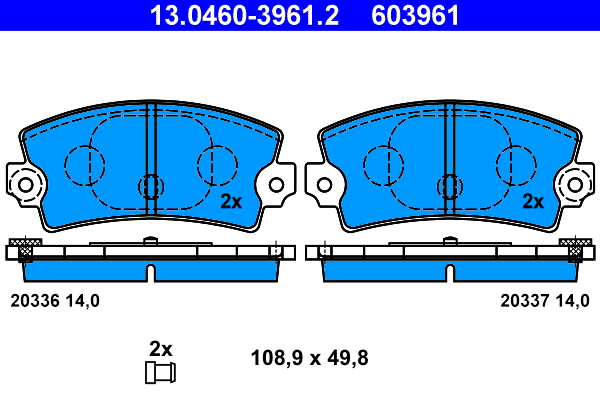 Remblokset ATE 13.0460-3961.2