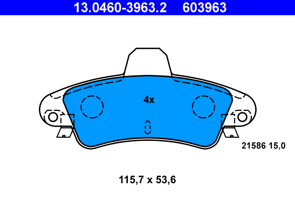 Remblokset ATE 13.0460-3963.2