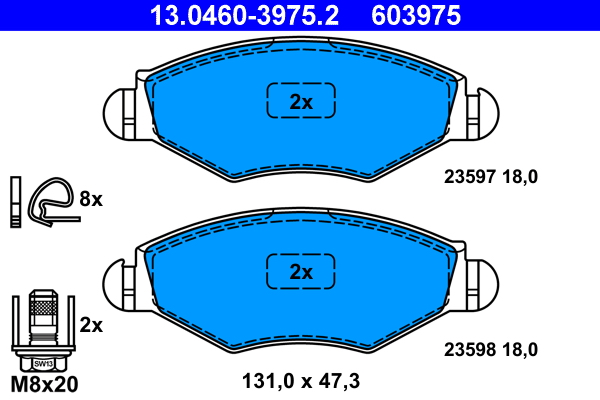 Remblokset ATE 13.0460-3975.2