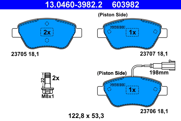 Remblokset ATE 13.0460-3982.2