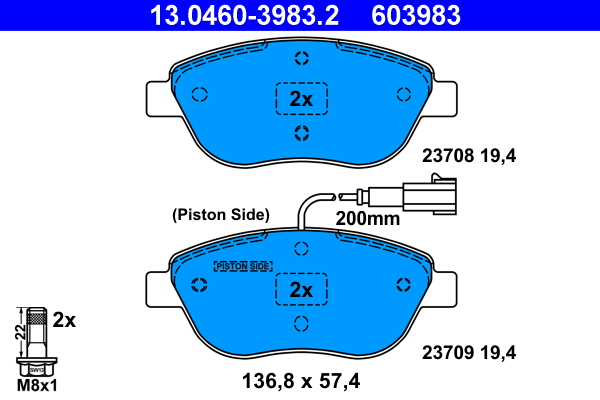 Remblokset ATE 13.0460-3983.2