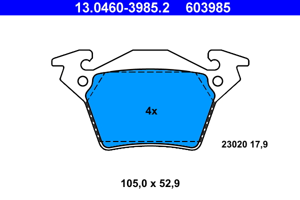 Remblokset ATE 13.0460-3985.2