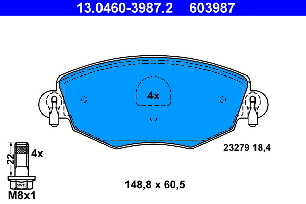 Remblokset ATE 13.0460-3987.2