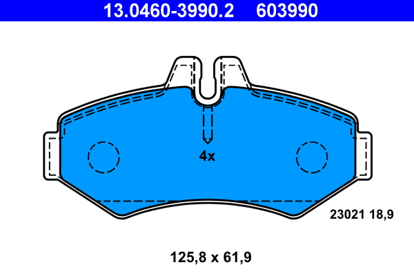 Remblokset ATE 13.0460-3990.2