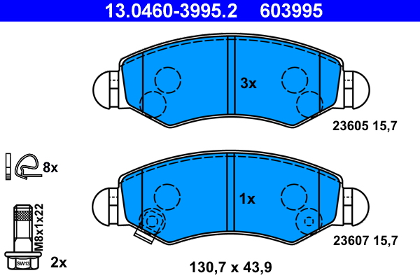 Remblokset ATE 13.0460-3995.2